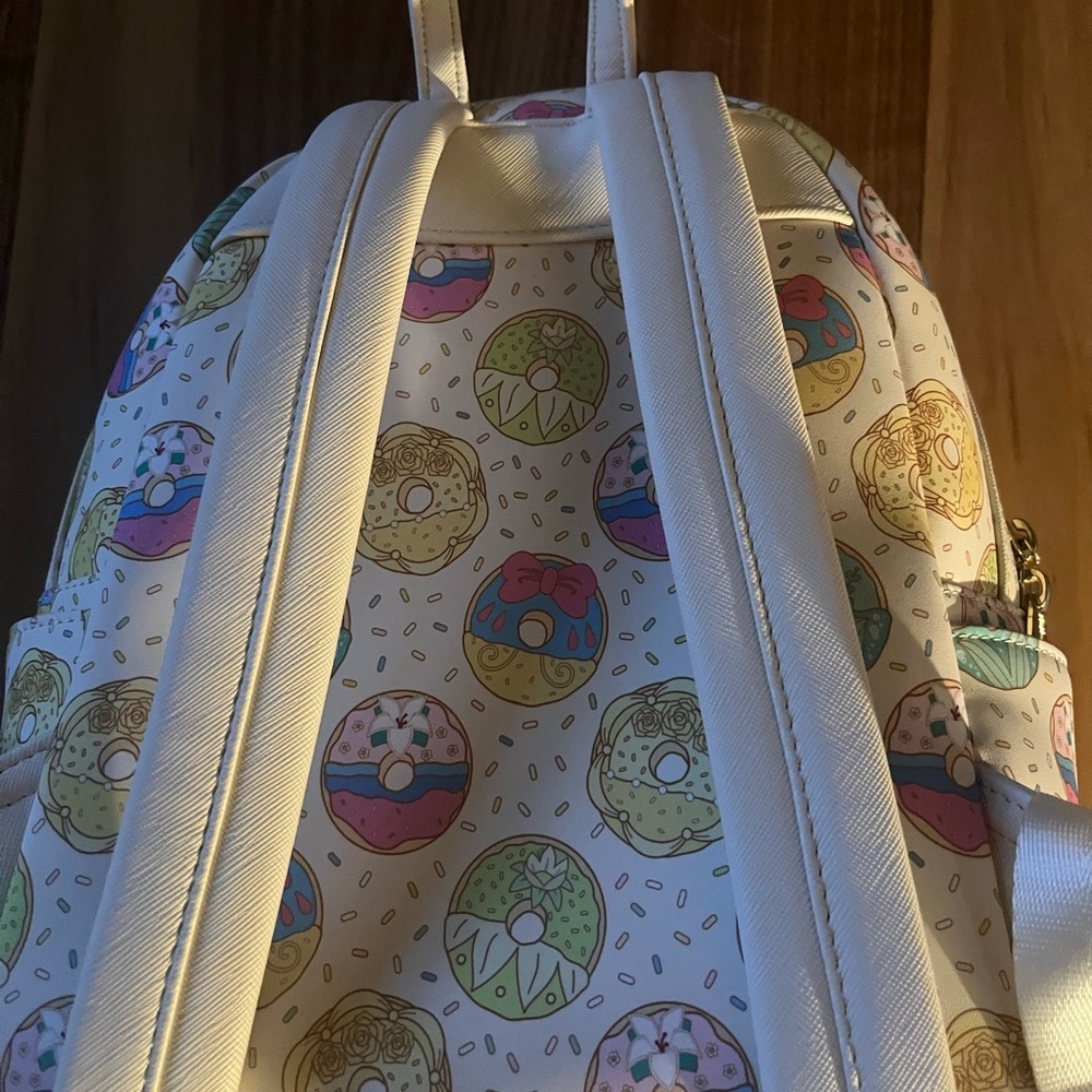 2 Disney Princess LoungeFly Backpacks and one wallet 👑👑👑👑👑👑👑👑👑 - Picture 8 of 14